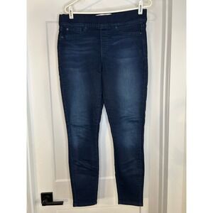 Signature Levi Strauss Gold Womens Pull On Skinny Jeans Dark Wash 14‎ Stretch